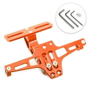 Motorcycle Adjustable License Plate Number Frame Mount Holder Bracket